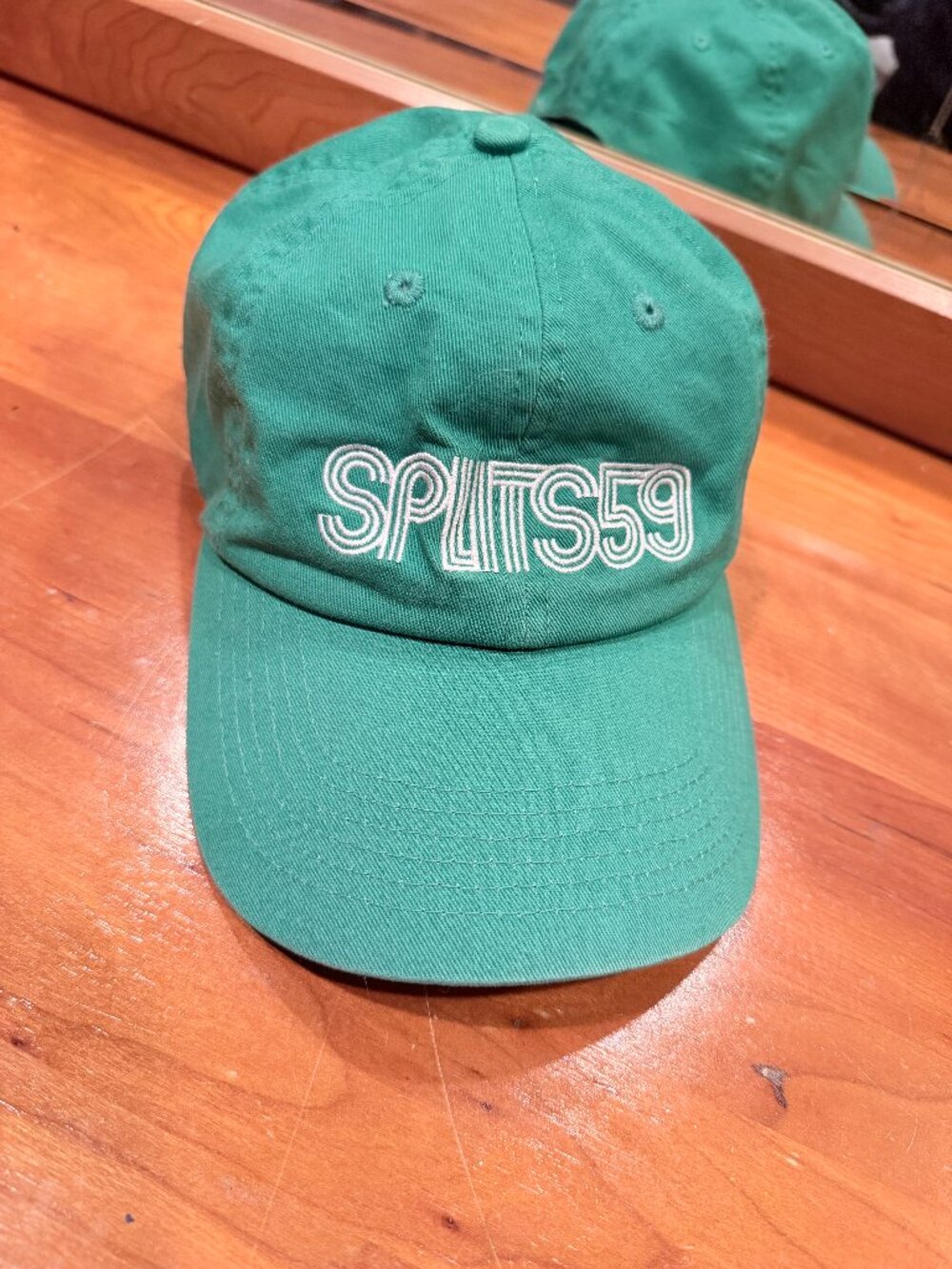 SPLITS59 Tennis Cap Arugula Green White Logo Adjustable Hat